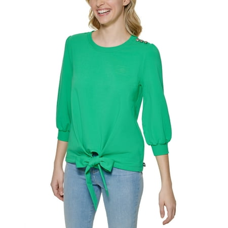 Karl Lagerfeld Paris Bow Sweatshirt Ming Green XL