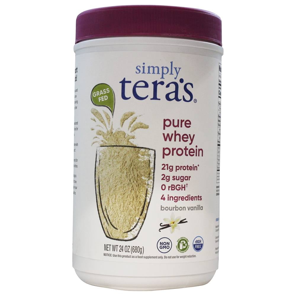 Tera's Whey Grass Fed Whey Protein Powder, Bourbon Vanilla, 21g Protein ...