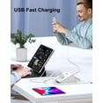 thumbnail image 4 of Bloque de cargador USB C VHBW de 35 W y 6 puertos para iPhone Samsung, color blanco, 4 of 8