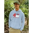 thumbnail image 2 of 4Th July Stripes Flag Hoodie Men -Image by Shutterstock, Male XX-Large, 2 of 4