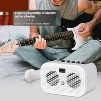 Mini Electric Acoustic Guitar Amplifier Powered Portable Bluetooth Speaker Distortion Delay Effects10W