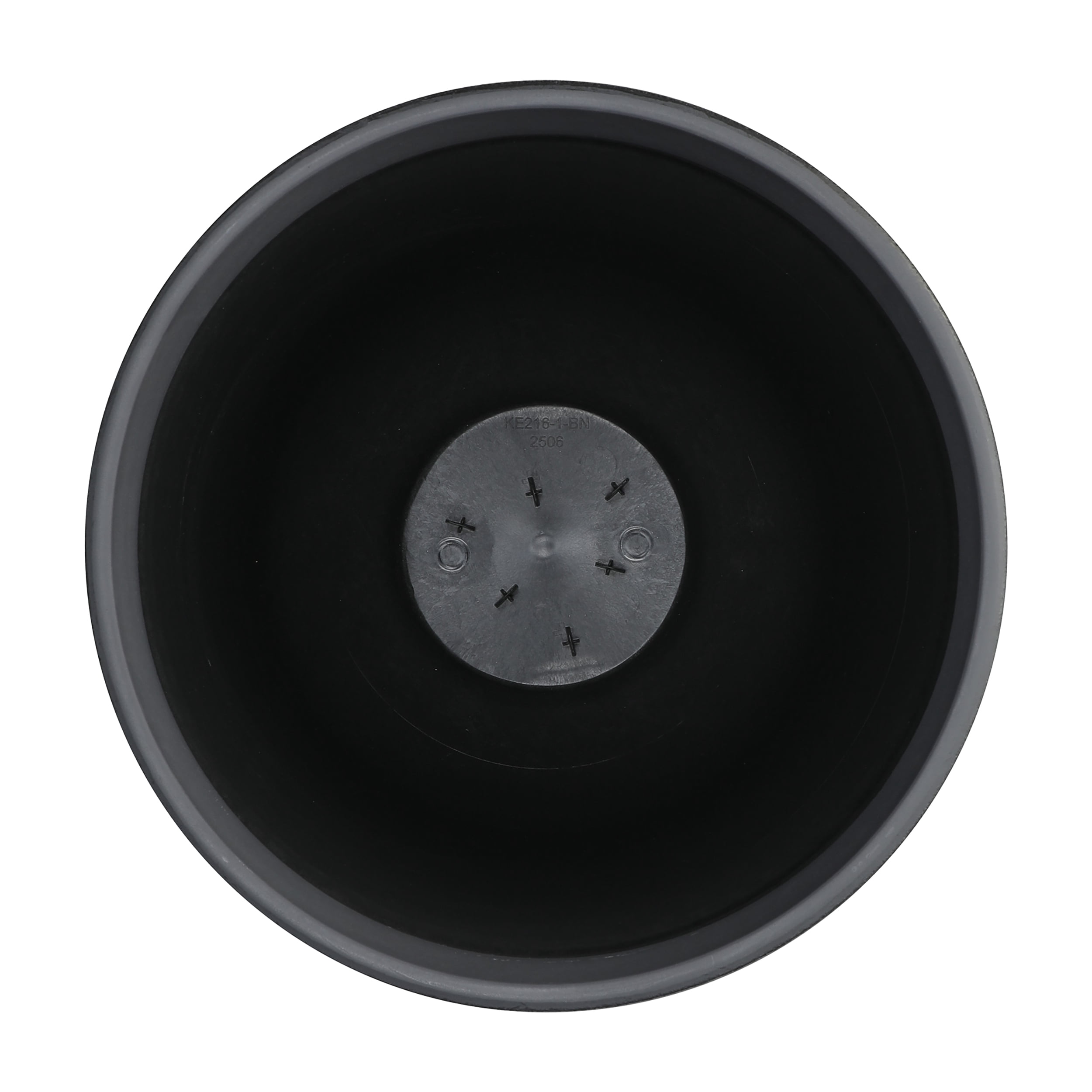 My Texas House Asti Urn Planter, 16 Inch Diameter x 18.1 Inch Height, Black, 100% Recycled Resin