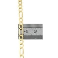 thumbnail image 4 of Mens Real 10K Yellow Gold Figaro Chain 4.7mm Necklace High Polished 22 Inches, 4 of 6