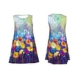 thumbnail image 7 of Lsque Spring Flower Seasonal Pattern Summer Dresses for Women – Sleeveless T-Shirt Swing Sundress, Perfect for the Beach and Casual Days, 7 of 7