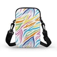 thumbnail image 2 of HELLHERO Colorful Abstract Lines Bag with Shoulder Strap Shoulder Bags 4.33x1.97x7.09 for Adults Polyester, 2 of 6