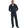 thumbnail image 4 of Men's Light Weight Fleece Open Bottom Sweatpants with Pockets, NAVY XL, 1 Pack, 4 of 4