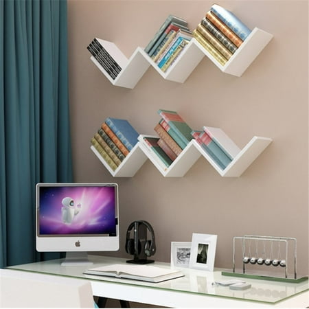 Eecoo Fashionable Creative Floating Wall Shelf Rack Organizer