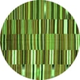 thumbnail image 1 of Ahgly Company Indoor Round Oriental Green Traditional Area Rugs, 4' Round, 1 of 1