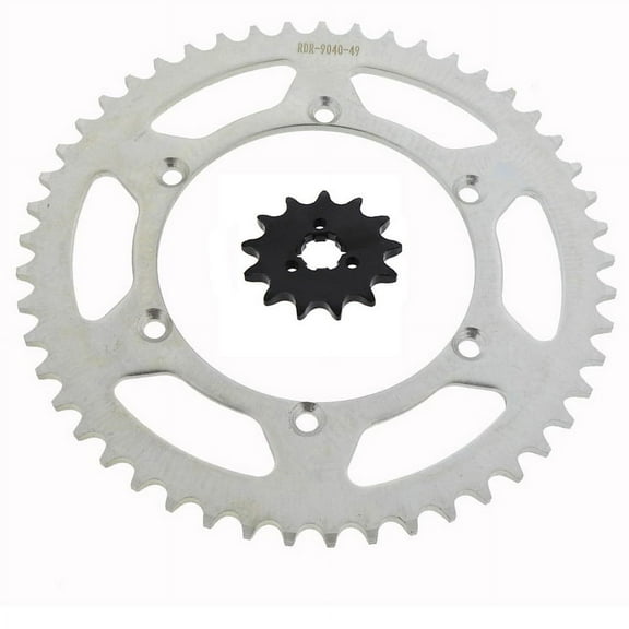 Sprocket set for Kawasaki KX125 125 1994 - 2008 13 Tooth Front & 49 Tooth Rear