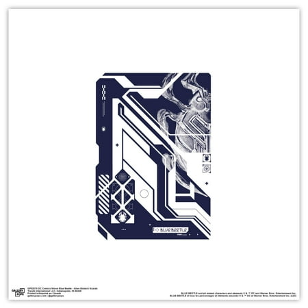 Gallery Pops DC Comics Blue Beetle - Alien Biotech Scarab Wall Art, Unframed Version, 12" x 12"
