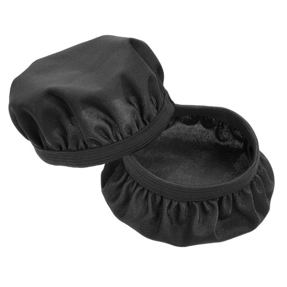 Uxcell 2.36-3.54 Inch Earphones Flexible Fabric Covers, Black Washable Headphone Covers, 1 Pair