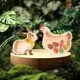 thumbnail image 6 of Wooden Rabbit Piggy Bank, Animal Desktop Decorative Ornament - Made Of Natural Wood, Money Saving & Storage, Cute Home Office Decor Accessory - Designed For ’ Bedroom, Office, 6 of 6