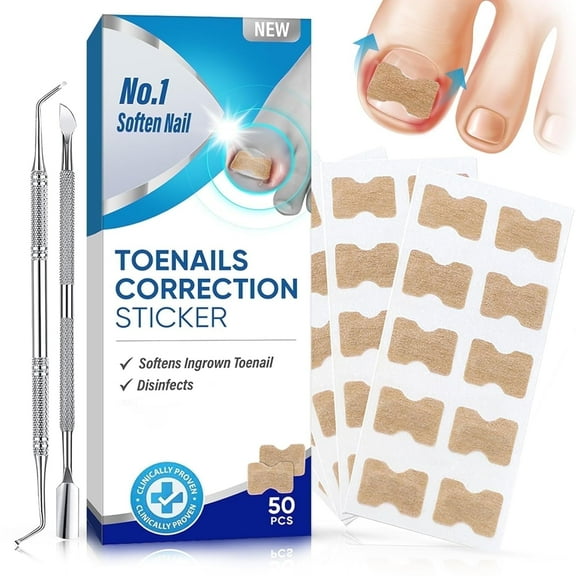 Ingrown Toenail Treatment, Toenail Fungus Treatment Extra Strength, Ingrown Toenail Removal Kit, 50PCS