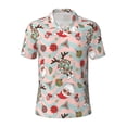 thumbnail image 2 of Daiia Groovy Retro Santa Pattern Men’s Polo Shirts,Solid Deck Shirt,Classic Fit, Breathable Cotton Polo for Casual and Sport Wear-Medium, 2 of 7