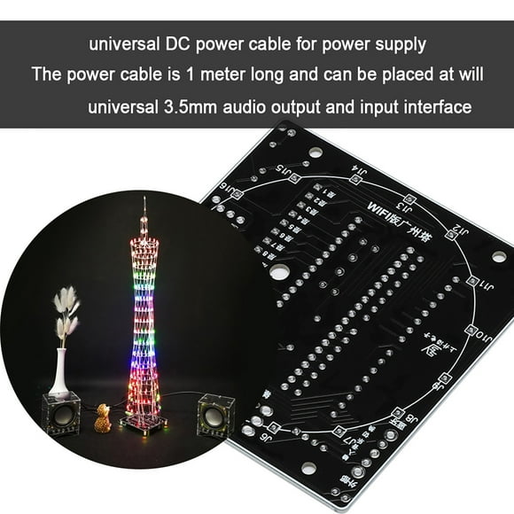 LED Lights Tower, Acrylic Easy Installation And Operation WiFi LED Lights Tower, Home For Long Time Using