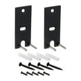 thumbnail image 1 of 2 soportes de pared para altavoces con kits de hardware de repuesto universales de fácil instalación Negro, 1 of 9