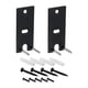 thumbnail image 1 of 2 soportes de pared para altavoces con kits de hardware de repuesto universales de fácil instalación Negro, 1 of 9