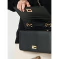 thumbnail image 2 of Black Vegan Leather Crossbody Handbag, 2 of 4