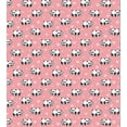 thumbnail image 3 of Ambesonne Panda Duvet Cover Set, Monochrome Bears and Hearts, Calking, Pink and Dark Seafoam, 3 of 3