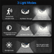 thumbnail image 4 of Luz solar para exteriores, luz de calle para patio, iluminación de inducción humana, luz de pared led impermeable para exteriores con ahorro de energía para el jardín del hogar, 4 of 4
