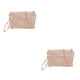 thumbnail image 4 of Minnieouse Bolso De Paja Clásico Cartera De Moda Y Conveniente Bolso Bandolera Bolso De Hombro Monedero De Moda Blanco Cremoso Blanco crema 2Conjunto, 4 of 6