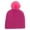 Hot Pink, variant on Kids Toddler Winter Hat with Pom Pom Cute Warm Fleece Lined Knit Beanies Cap for Cold Weather Soft Comfy Cloche Hats