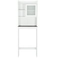 thumbnail image 5 of HomGarden Over The Toilet Storage Bathroom Cabinet Adjustable Organizer 7.3-in Width, White, 5 of 7