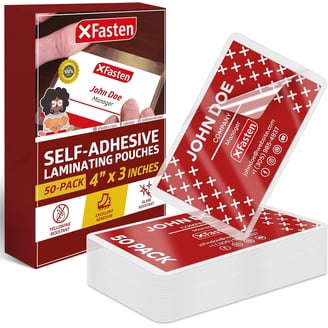 2 Pack) Scotch Self-Sealing Laminating Pouches, Business Card Size, 2