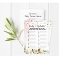thumbnail image 2 of Inkdotpot Gender Reveal Floral Baby Shower Game Set Of 50 BabyAlphabetABCGame Its A Boy Its A Girl Party Supplies, 2 of 6