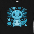 thumbnail image 4 of Inktastic Cute Axolotl with Hearts and Stars Boys or Girls Baby T-Shirt, 4 of 5