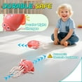thumbnail image 2 of Interactive Dancing Octopus Toy, Rechargeable Crawling with Lights and Music, Auto Obstacle Avoidance, Pink, 2 of 5
