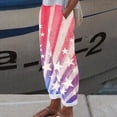 thumbnail image 2 of XIAfhje Womens Linen Pants Summer Straight Leg Pants Casual U.S. Flag Print Pants Comfortable Loose Fit Harlem Pants Trousers Pants Beach Palazzo Pants Baggy Pants With Pockets, 2 of 4
