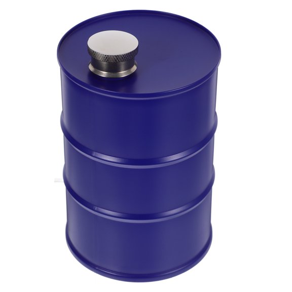 ETEREAUTY Portable Stainless Steel Wine Flask with Unique Oil Drum Design for Camping and Outdoor Use