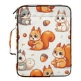 thumbnail image 2 of Haosy Accordion File Organizer Zipper Binder 500 Sheet 6-Tab Expanding File Folder Multi-Pocket 1.2 Inch 3 Ring Cute Squirrel Hold Pine Nut, 2 of 7