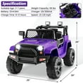 thumbnail image 7 of Infans 12V Kids Ride On Truck Car Electric Vehicle Remote w/ Music & Light, 7 of 7