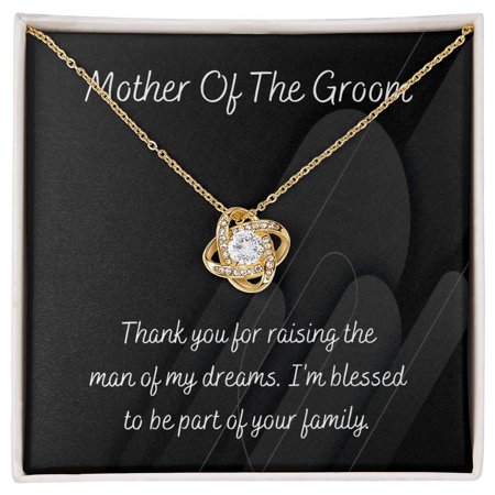 Mother Of Groom Gift Necklace, Love Knot Gift Necklace, Wedding Day Gift Necklace, Engagement Day Gift, Gift From Bride, Mother In Law Gift