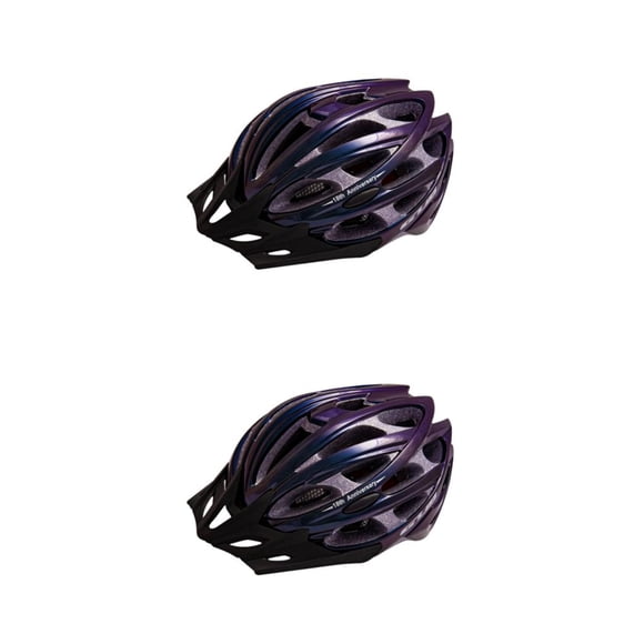 Toystoory casco de bicicleta de 30 hoyos gorras al aire libre cascos de ciclismo de noche ajustables portátiles viseras desmontables sombrero de Púrpura/L 2Conjunto