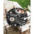 thumbnail image 2 of Round Tablecloth 60 Inch Tools Table Cloth Oil Spill Proof Waterproof Tablecloth Protector Utensils Pots Pans Spoon Fork Round Table Cover for Dinner Party Picnic Decor Indoor Outdoor, 2 of 5