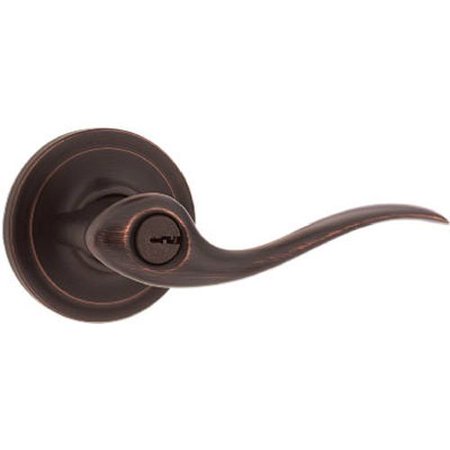 Kwikset Tustin Metal Key Entry Lever in Venetian Bronze