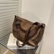thumbnail image 3 of Bolso Hombro para Hombre Y Mujer Mensajero Sólido Nailon (café), 3 of 9