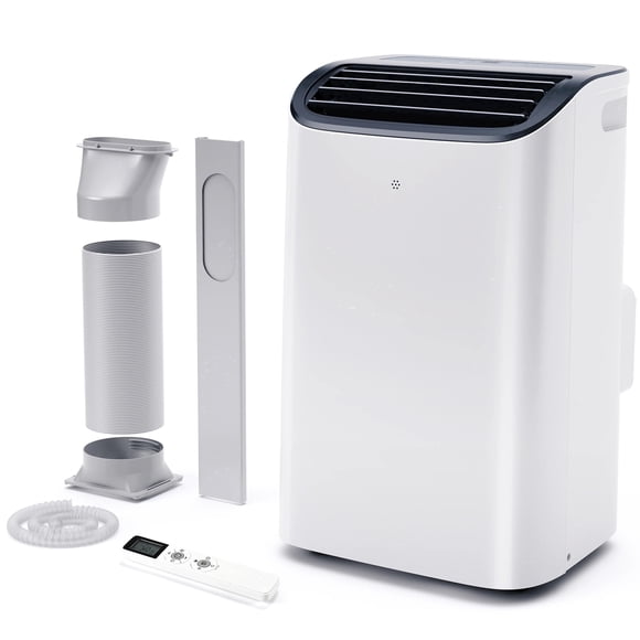 SIMZLIFE 12000 BTU Portable Air Conditioner with WIFI for Room, Portable AC Unit with Remote Control, White