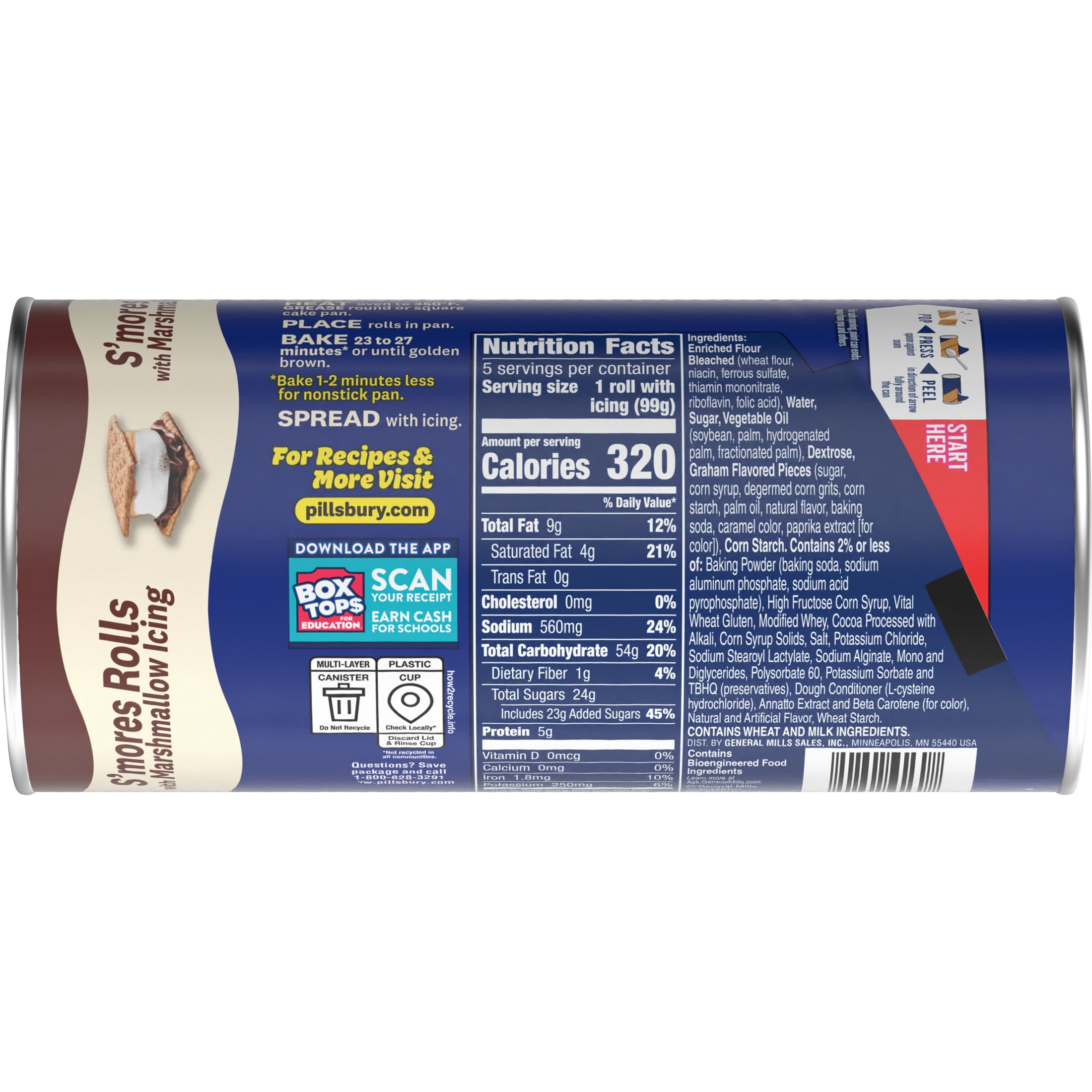 Pillsbury Grands! S'mores Rolls with Marshmallow Icing, Limited Edition, 17.5 oz