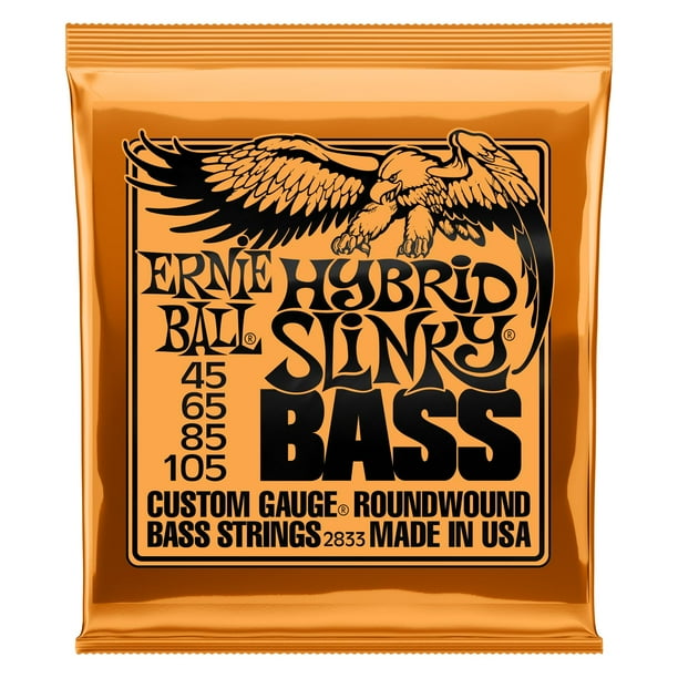 Cuerdas para bajo eléctrico Ernie Ball Hybrid Slinky calibre 45-105