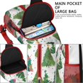 thumbnail image 4 of Sling Backpack,White Christmas Watercolor Tree Pattern Crossbody Bag with Water Bottle Holder,Waterproof Sling Bag for Men/Women with Chest Phone Holder for Hiking,Travel, 4 of 6