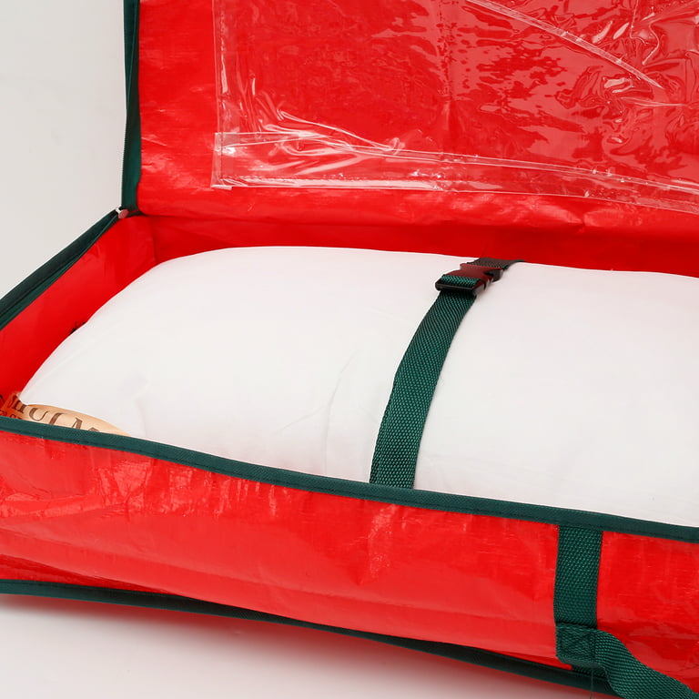 Large Christmas Gift Wrap Storage Bag Waterproof Weave Underbed Storage  Organizer Wrapping Paper Storage Box - AliExpress