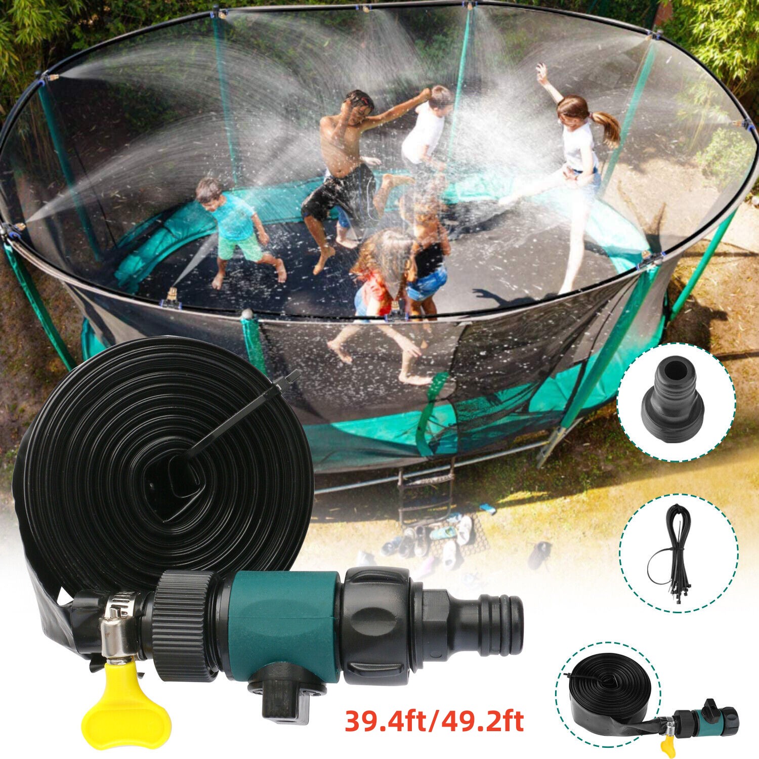 Trampoline Sprinkler for Kids, Outdoor Trampoline Water Sprinkler for