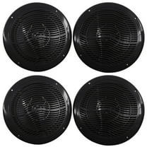 (4) Rockville RMC80B 8" 1600 Watt Waterproof Marine Boat Speakers 2-Way Black