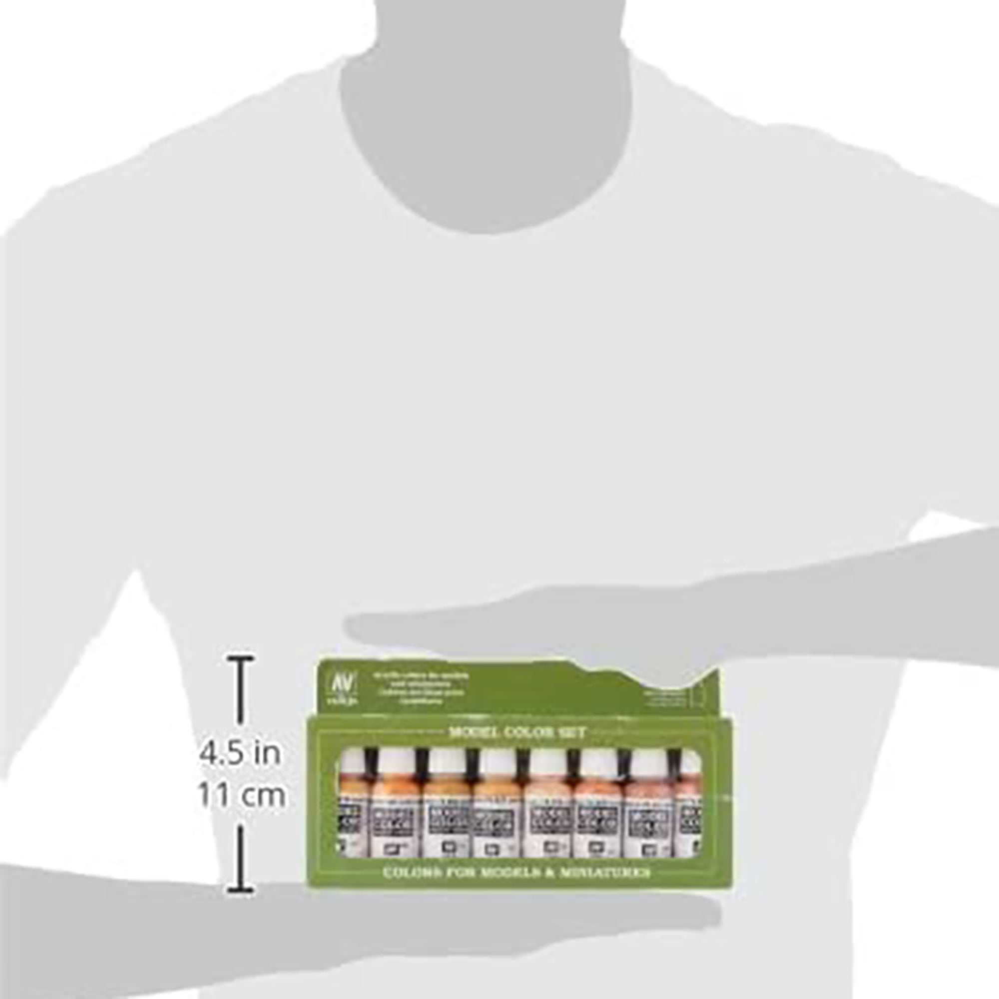 Vallejo Paints: Skin Tone Model Color Set, 8 Pieces