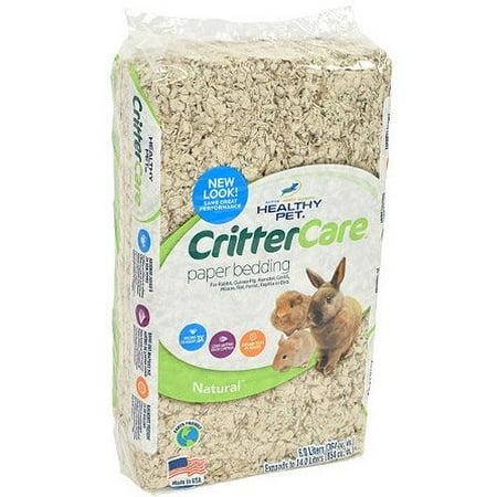 Crittercare: Light Brown/Natural For Small Animals Bedding, 14 L - (1)Lasts twice as long as shavings By Critter Care