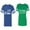 Men Royal / Women Green, variant on Sand Wishes We finish Each Other Matching Couple Cotton Jerseys (Men Royal / Women Black) (Men S / Women S)
